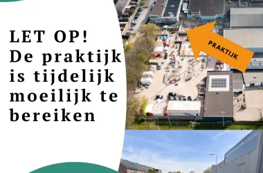 Fysiotherapie Alkemade  moeilijker bereikbaar!